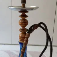 قلیان قلیون چوب زرد رگه دار و چوب گردو