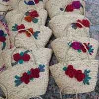 انواع کارهای حصیری دررنگها ومدلهای زیبا