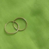 یک جفت گوشواره حلقه ای آینه ای یک گرم و۱۷۰سوت|جواهرات|دهدشت, |دیوار