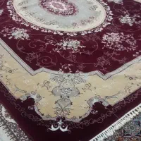 فرش ۱۲متری کرم زرشکی