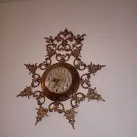 ساعت دیواری برنزی سنگین وسالم