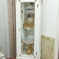 بوفه و آینه کنسول گل گلدان زیر تلویزیونی|بوفه، ویترین، کنسول|اسلامآباد غرب, |دیوار