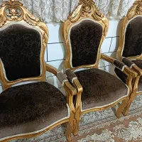مبل ۹نفره سلطنتی چوب صدامی محکم وبسیار بادوام|مبلمان خانگی و میز عسلی|کاشان, دشت چال|دیوار
