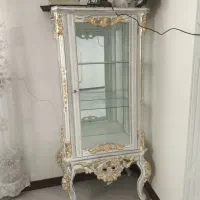 بوفه چوب راش ورق طلا