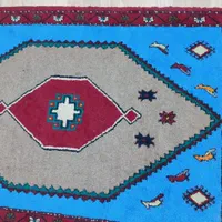 قالیچه ۴ متری دستبافت پشمی کلاردشت و ۲ متری ترکمن|فرش|عباس‌آباد, |دیوار