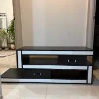 میز تی وی ام دی اف مشکی سفید