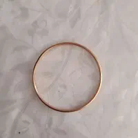 النگو طلا آینه ای سه میل