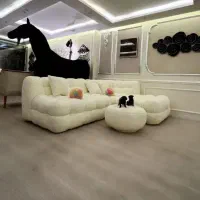 مبل ال پنج نفره پفکی/قیمت رقابتی/کیفیت