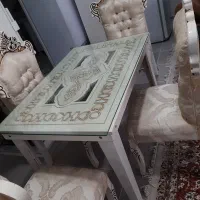 یک دسته مبل نیم سانتی  ۷نفرو میز نهارخوری ۴|مبلمان خانگی و میز عسلی|فولادشهر, B4|دیوار