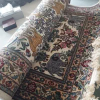 فرش دستباف طرح جنگلی پشم خالص و ابریشم|فرش|تهران, ده‌ونک|دیوار
