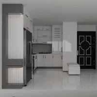 طراحی سه بعدی کابینت آشپزخانه و دکور|خدمات پیشه و مهارت|شیراز, پودنک|دیوار