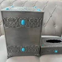 سطل آشغال و جا دستمال کاغذی