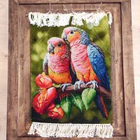 تابلو فرش دستباف طوطی|تابلو فرش|رشت, علی آباد|دیوار