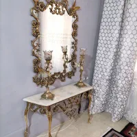 آینه شمعدان|بوفه، ویترین، کنسول|نقده, |دیوار