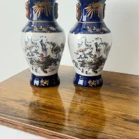 گلدان سورمه ای چینی خارجی|حراج|مشهد, ادیب نیشابوری (شهرک غرب)|دیوار