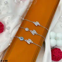 دستبند نقره روکش طلا روز دختر کادویی آبرسان|بدلیجات|تبریز, |دیوار