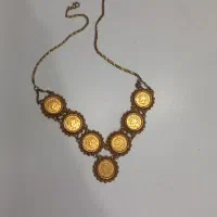 گلوبندسکه ای طلاروس|بدلیجات|یزد, |دیوار