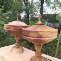 ظروف چوبی دست‌ساز ، میوه ، شکلات و آجیل خوری شیک