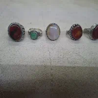 5عددانگشتر پای هم به فروش میرسه تکی نداره