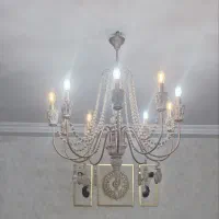 دو عدد لوستر چوب|لوستر و چراغ آویز|گرمسار, |دیوار