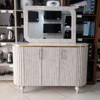 ست آینه کنسول و میز تلویزیون رخش مرمر *اثاث مارکت|بوفه، ویترین، کنسول|سیرجان, |دیوار