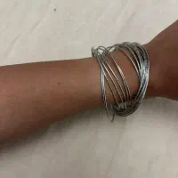 دستبند فنری و نگینی