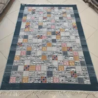 ۲ تخته قالیچه ابریشم ماشینی پیرگاردین