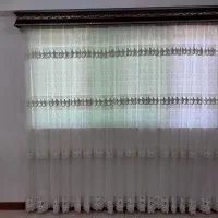 پرده به همراه آستر و کتیبه.|پرده، رانر، رومیزی|لاهیجان, آهندان|دیوار