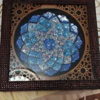 بشقاب میناکاری اصفهان در قاب