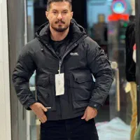 کاپشن وارداتی باکسی رنگ فسفری داخل پر(شوک پلاس)|لباس|تبریز, |دیوار