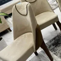 میز مبل ناهار خوری 4 نفره شیری|میز و صندلی غذاخوری|رویان, |دیوار