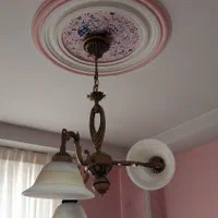 لوستر سه شاخه سالم دو عدد سقفی