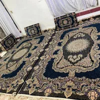 دو تیکه فرش اصل دو در سه با شش پشتی|فرش|بانه, |دیوار