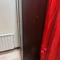 کمد چوبی دو در همراه آینه قدی|جاکفشی، کمد، دراور|تهران, پرستار|دیوار