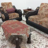 مبلمان ۷ نفره همراه با میز وسط در حد نو و سالم|مبلمان خانگی و میز عسلی|بابلسر, |دیوار