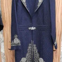 مانتو وشلوار سنگ دوزی شده سایز ۵۰