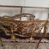 ((خریدار ))فروشنده آینه شمعدان برنجی لوستر قدیمی