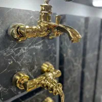 ست شیرالات تمام برنج|مصالح و تجهیزات ساختمان|اصفهان, سرچشمه|دیوار