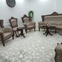 مبل نه نفره همراه با میز tv و اینه کنسول|مبلمان خانگی و میز عسلی|پاوه, |دیوار