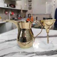 دله تمام برنجی با ارتفاع 22 سانتی|قوری، کتری، قهوهساز دستی|قم, مهدیه|دیوار