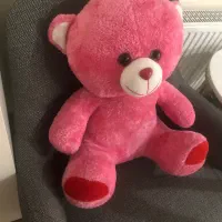 خرس صورتی زیبا بزرگ مشابه نو