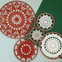 دیوارکوب ماندالا مجموعه ۵ عددی|صنایع دستی و سایر لوازم تزئینی|تهران, یافت آباد جنوبی|دیوار