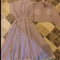 پیراهن دوتیکه بلند (ساحلی)