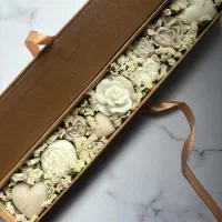 باکس گل شمعی  معطر شیک  نو وآکبند دو عدد