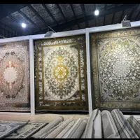 فرش شادنقش مشهد ۱۲۰۰ شانه مدل طلا دلفینی