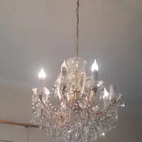 ۲عدد لوستر کریستالی|لوستر و چراغ آویز|تبریز, |دیوار