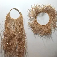 دیوارکوب بوهو رافیا عمده و تکی|صنایع دستی و سایر لوازم تزئینی|ساری, |دیوار