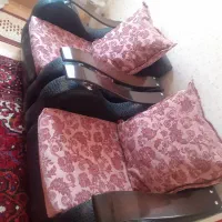 مبل راحتی چرم وراحتی دودست ۷ تفره|مبلمان خانگی و میز عسلی|تبریز, |دیوار