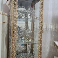 بوفه و آینه شمعدان برنز