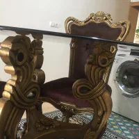 میز وصندلی منبت اصفهان|میز و صندلی غذاخوری|گنبد کاووس, |دیوار